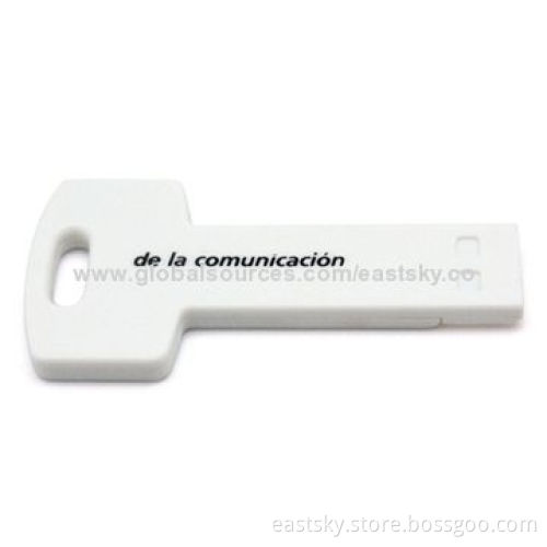 Promotional Key-shaped USB, free for 1 to 2 color silkscreen printing and laser engravingNew